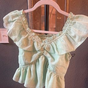 NWT Green Blouse